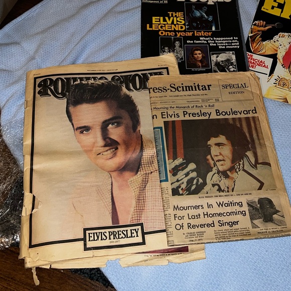 Rare Elvis Lot Rolling Stone 1978, People Magazine 1977, Elvis Memorabilia - Picture 4 of 16